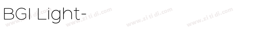 BGI Light字体转换